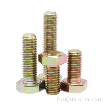 Grade8.8 Color Zinc extérieur Hexagon Bolt Din933 M6M8